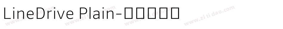 LineDrive Plain字体转换